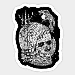 Mystic Skull (2) Sticker